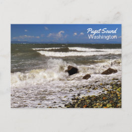 Puget Sound Washington Beach Foto Briefkaart