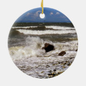Puget Sound Washington Seascape Foto Keramisch Ornament (Achterkant)