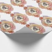 PugFlower Cadeaupapier (Hoek)