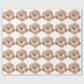 PugFlower Cadeaupapier (Vlak)
