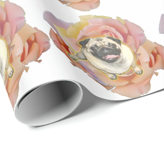 PugFlower Cadeaupapier (Rol Hoek)