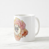 PugFlower Ceramic Coffee Mok (Voorkant rechts)