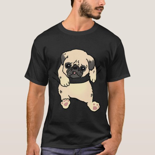 Pugflower T-shirt (Voorkant)