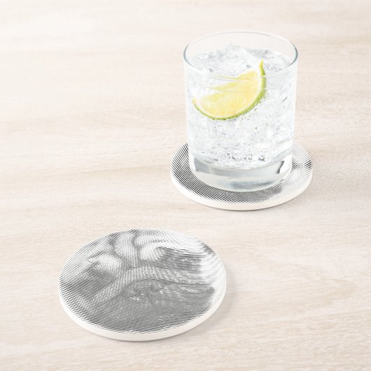 Puggengezicht Zandsteen Onderzetter (Zijkant)