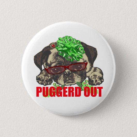Puggerd peuk ronde button 5,7 cm (Voorkant)