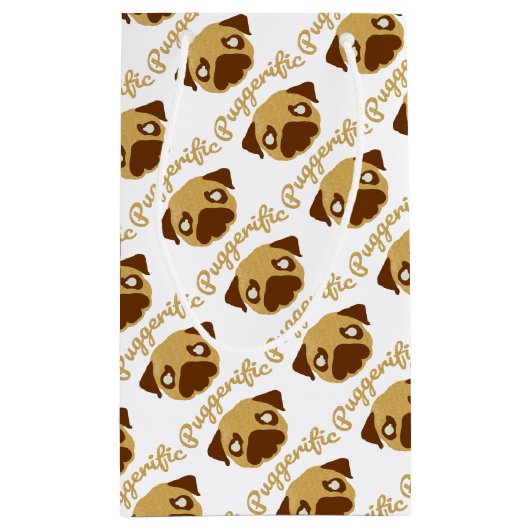 Puggerific Pug Pun Klein Cadeauzakje (Achterkant)