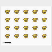 Puggie wuggie ronde sticker (Vel)