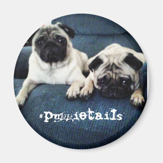 #puggietails magneet (Voorkant)