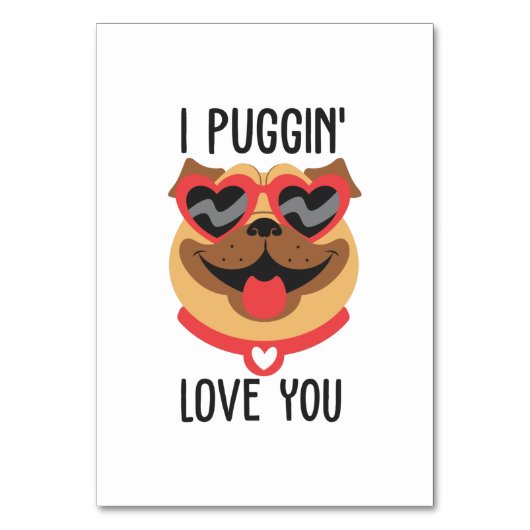 Puggin houdt van je kaart (Voorkant)