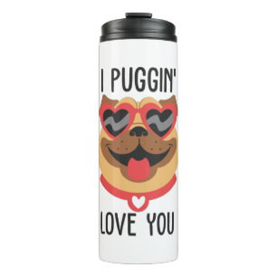 Puggin houdt van je thermosbeker