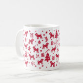 Puggle Christmas Design Koffiemok (Voorkant links)