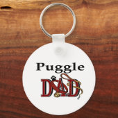 Puggle Dad Gifts Sleutelhanger (Voorkant)