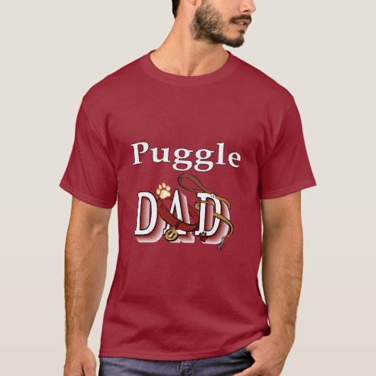 Puggle Dad Gifts T-shirt (Voorkant)