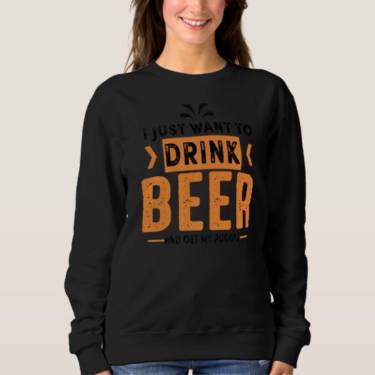 Puggle Dog Beer Dog mama Trui (Voorkant)