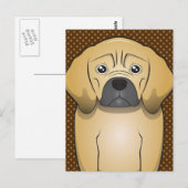 Puggle Dog Cartoon Paws Briefkaart (Voorkant / Achterkant)