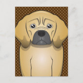 Puggle Dog Cartoon Paws Briefkaart (Voorkant)