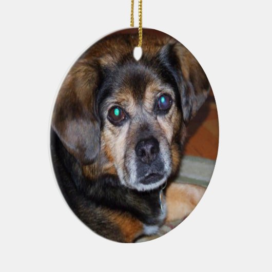 Puggle Dog Chrstmas Ornament (Rechts)