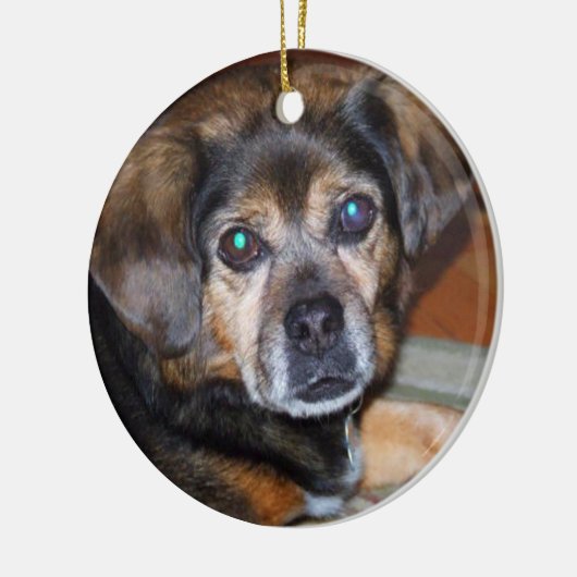 Puggle Dog Chrstmas Ornament (Links)