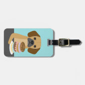 Puggle-hond bagage labels (Voorkant horizontaal)