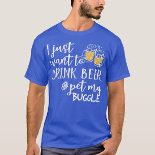 Puggle Hondenliefhebber Beer T - shirts Funny Dog