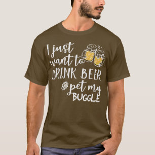 Puggle Hondenliefhebber Beer T - shirts Funny Dog 
