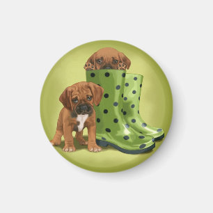 Puggle in laarzen magneet