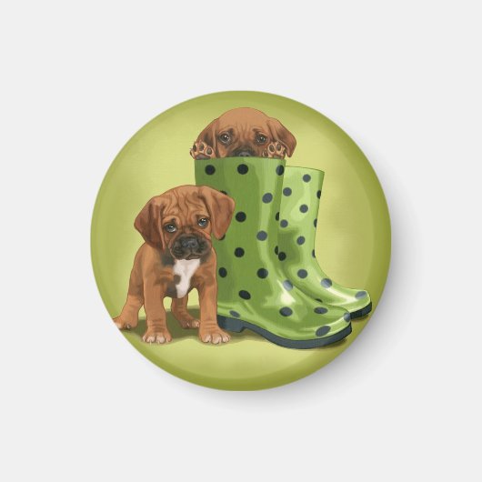 Puggle in laarzen magneet (Voorkant)