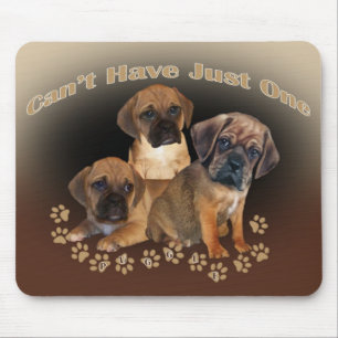 Puggle kan niet slechts één mousepad hebben muismat