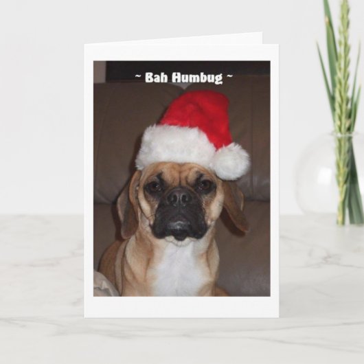 Puggle! Kerstkaart Feestdagen Kaart (Voorkant)