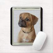 Puggle liefhebbers geschenken muismat (Met muis)