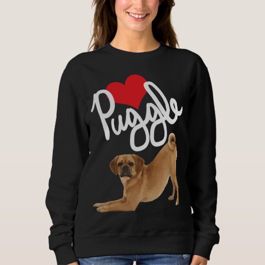 Puggle Love Dog Mam Trui (Voorkant)