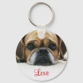 Puggle Love Sleutelhanger (Voorkant)