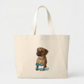 Puggle Lovers Gifts Grote Tote Bag (Voorkant)
