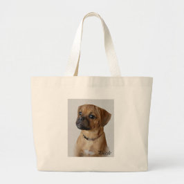 Puggle Lovers Gifts Grote Tote Bag