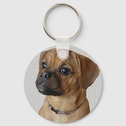 Puggle Lovers Gifts Sleutelhanger (Voorkant)