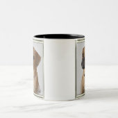 Puggle Lovers Gifts Tweekleurige Koffiemok (Center)