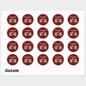 Puggle mam Gifts Ronde Sticker (Vel)