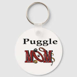 Puggle mam Gifts Sleutelhanger