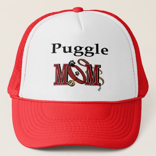 Puggle mam Gifts Trucker Pet (Voorkant)