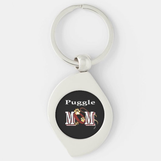 puggle mam Sleutelhanger (Voorkant)