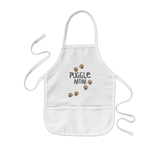 Puggle mama kinder schort (Voorkant)