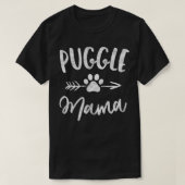 Puggle Mama Pug Beagle Lover Eigenaar Gifts Dog Ma T-shirt (Design voorkant)