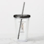 Puggle Mic Drop Acryl Drinkbeker (Achterkant)