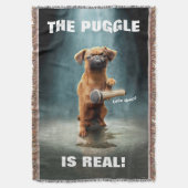 Puggle Mic Drop Deken (Voorkant Verticaal)