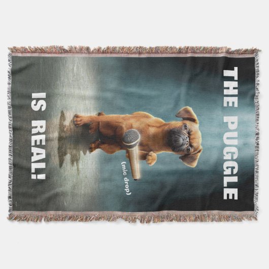 Puggle Mic Drop Deken (Voorkant)