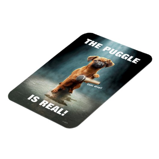 Puggle Mic Drop Magneet (Linkerzijde)