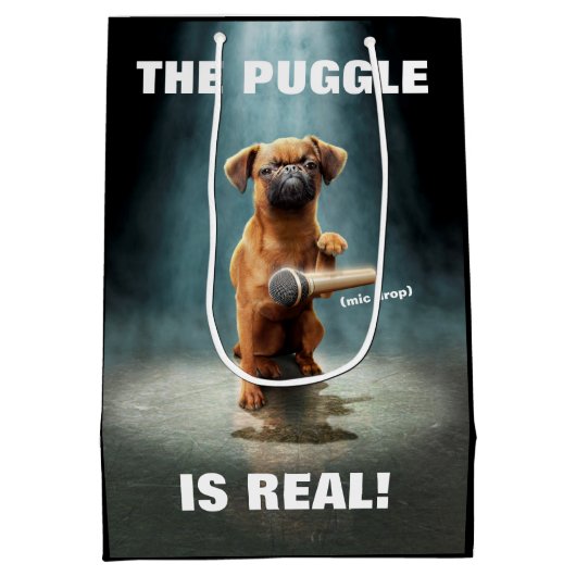 Puggle Mic Drop Medium Cadeauzakje (Achterkant)