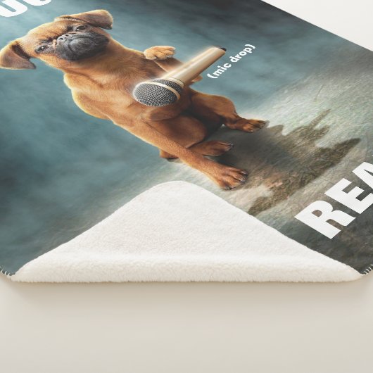 Puggle Mic Drop Sherpa Deken (3/4)