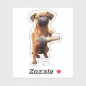 Puggle Mic Drop Sticker (Vel)
