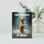 Puggle Mic Drop Uitnodiging Briefkaart (Staand voorkant)